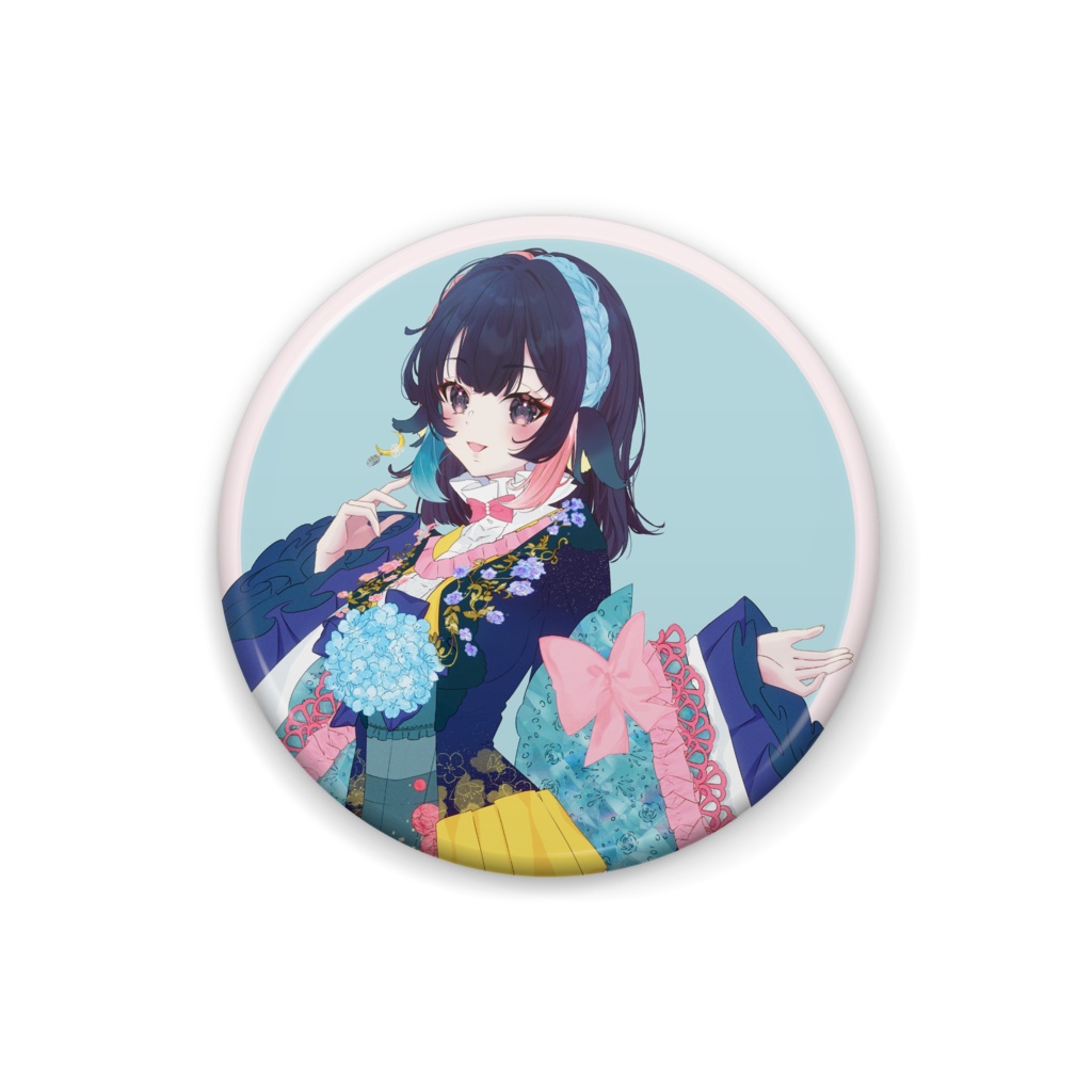 【 桜月海夜 】缶バッジ_半年記念