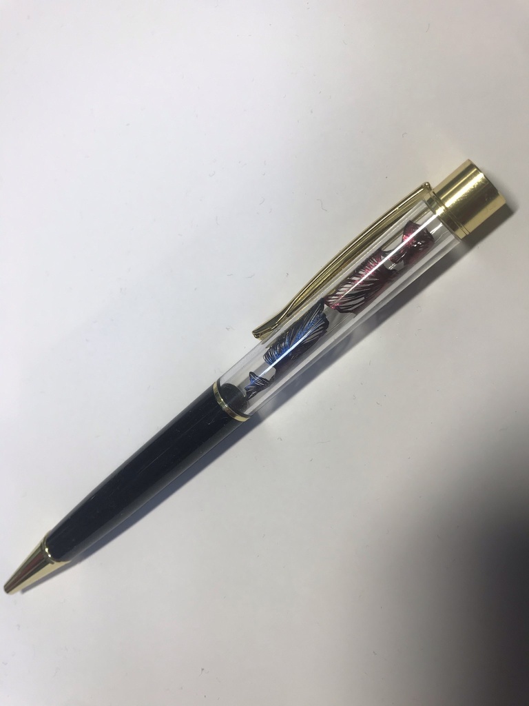 切り絵封入ボールペン【コミッション】