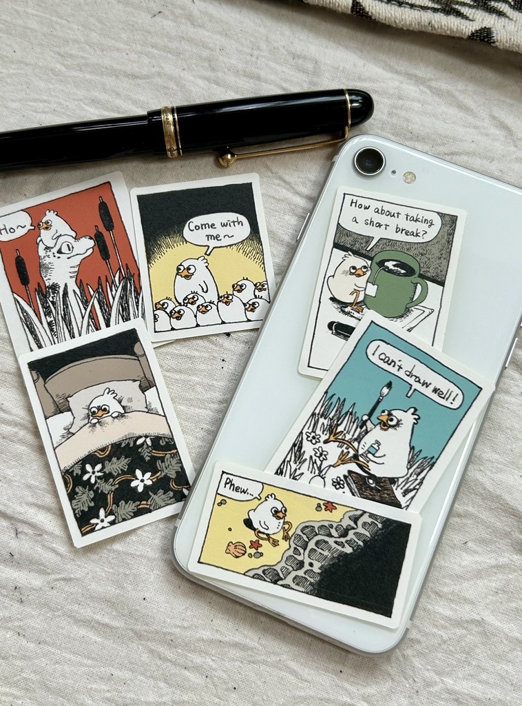 ミニ原画ステッカー　6種セット