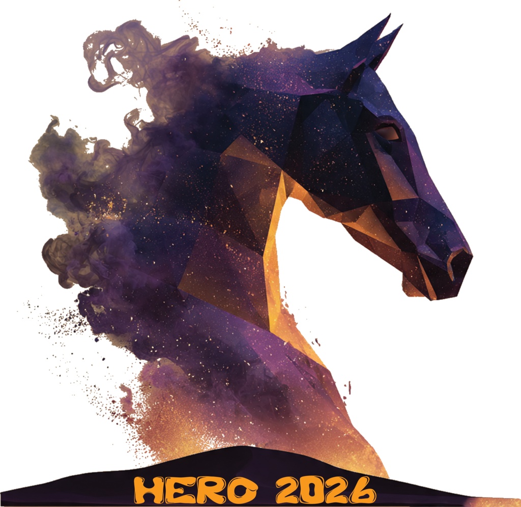 HERO 2026 Cosmic Geometric Horse Graphic Tee
