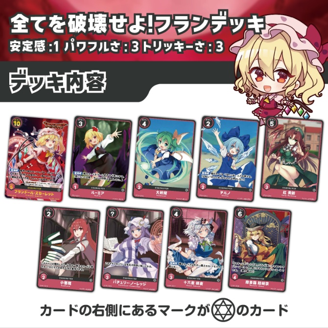 紙のハクレイフロンティア スタートデッキセット レミリアvsフラン