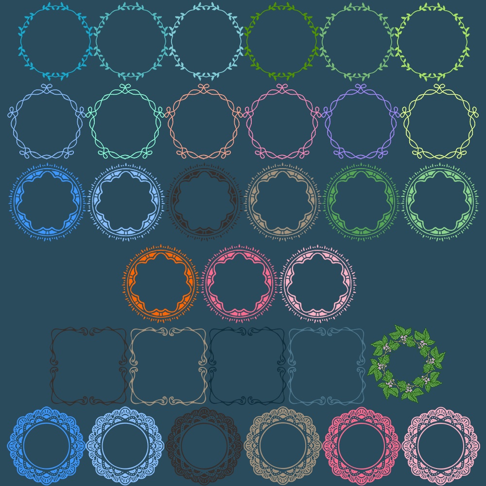 フリーイラスト素材集2 カラーver.