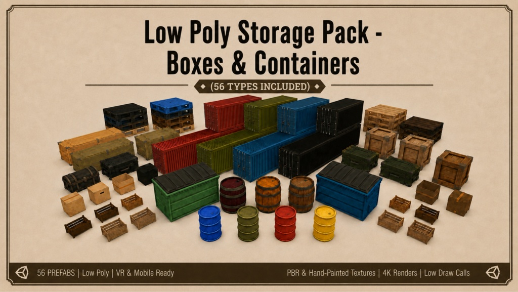 Low Poly Storage Pack - Boxes & Containers