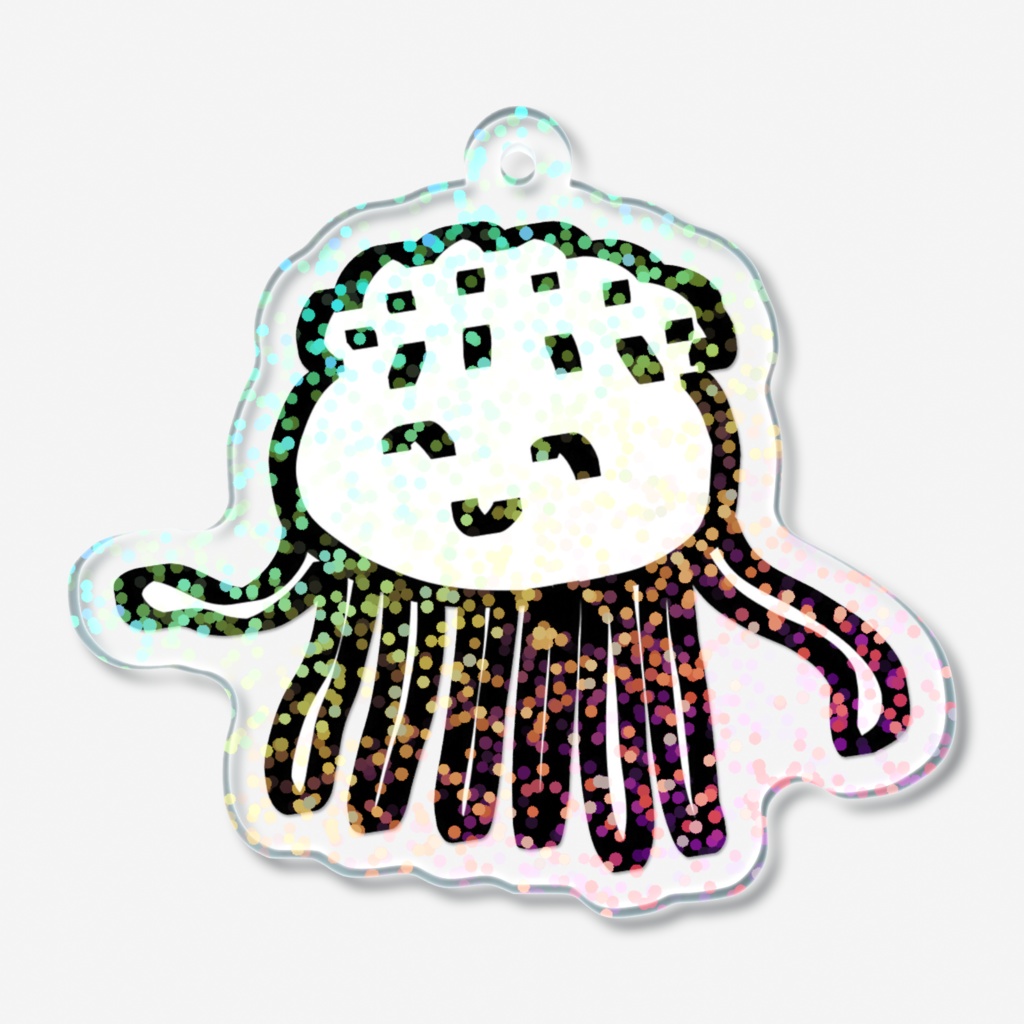 ほさかくらげアクリルキーホルダー(キラキラ)