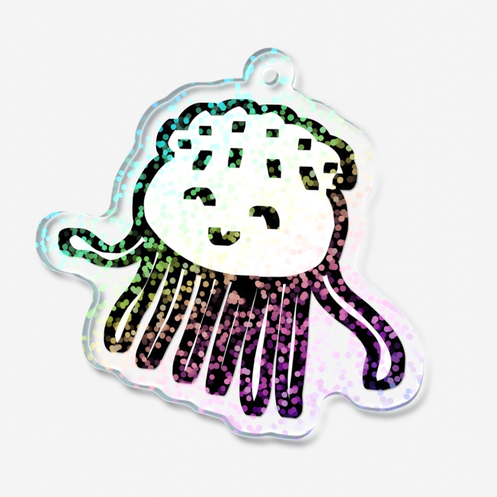 ほさかくらげアクリルキーホルダー(キラキラ)