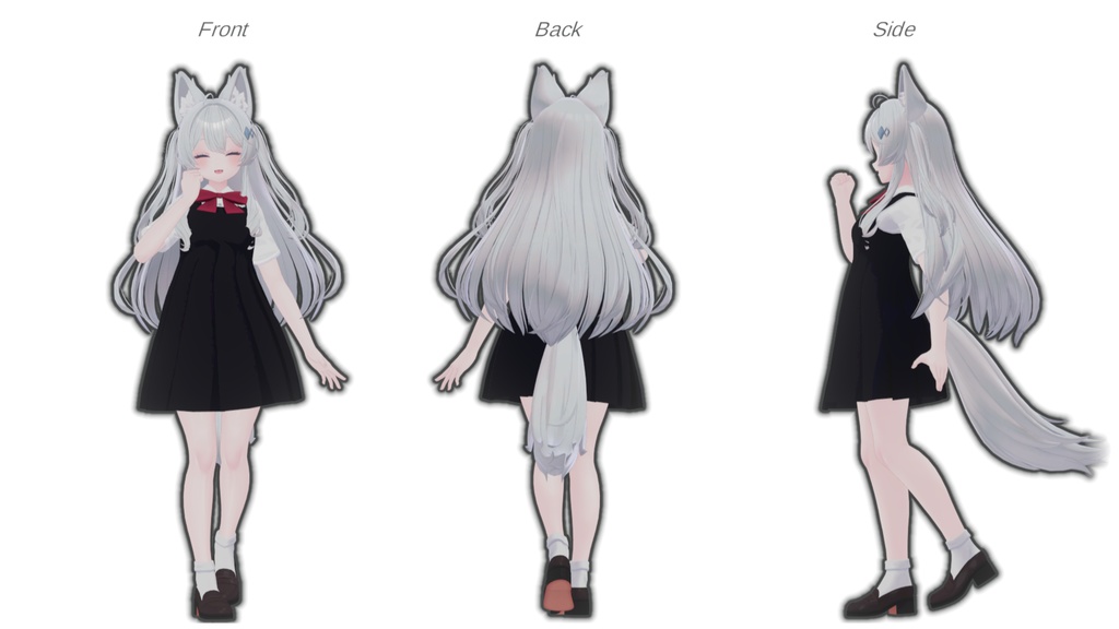 【5アバター対応】A04 制服ワンピース