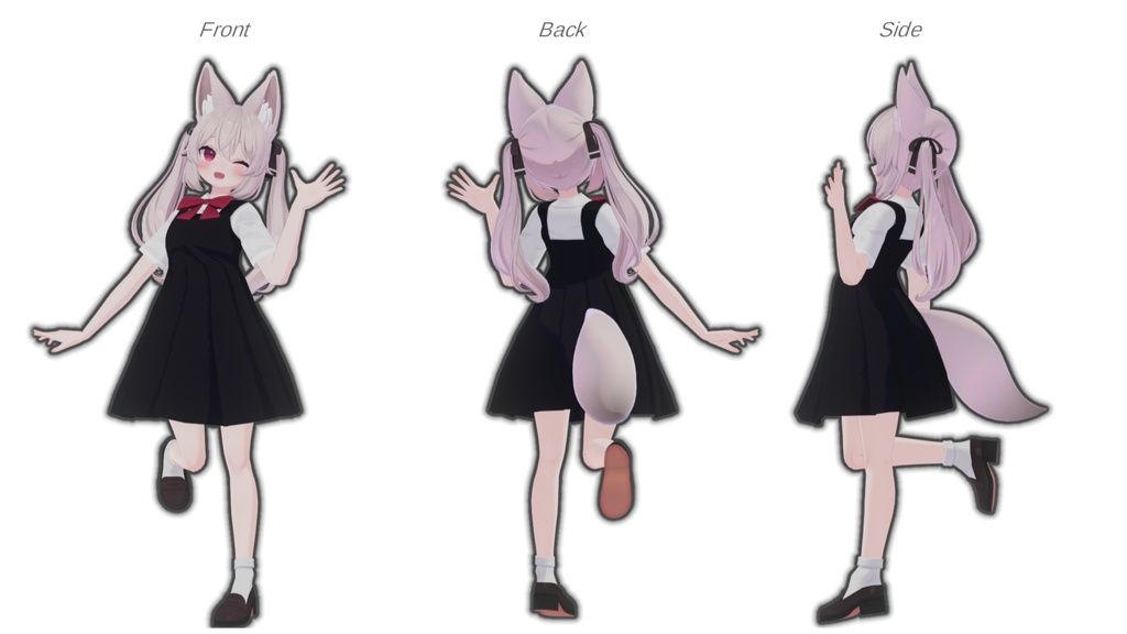 【5アバター対応】A04 制服ワンピース