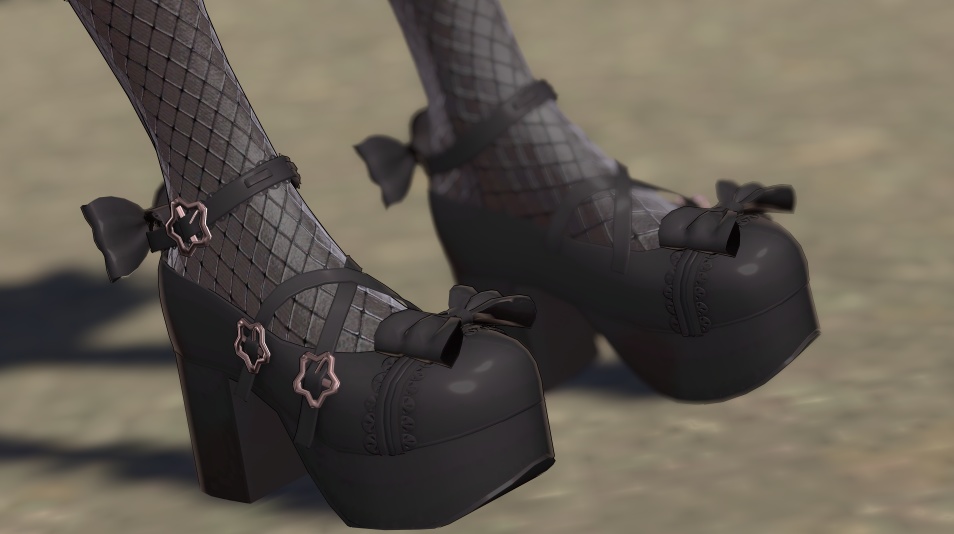 【7アバター対応】A10 Bow high heels v1.01