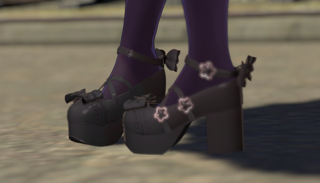 【7アバター対応】A10 Bow high heels v1.01