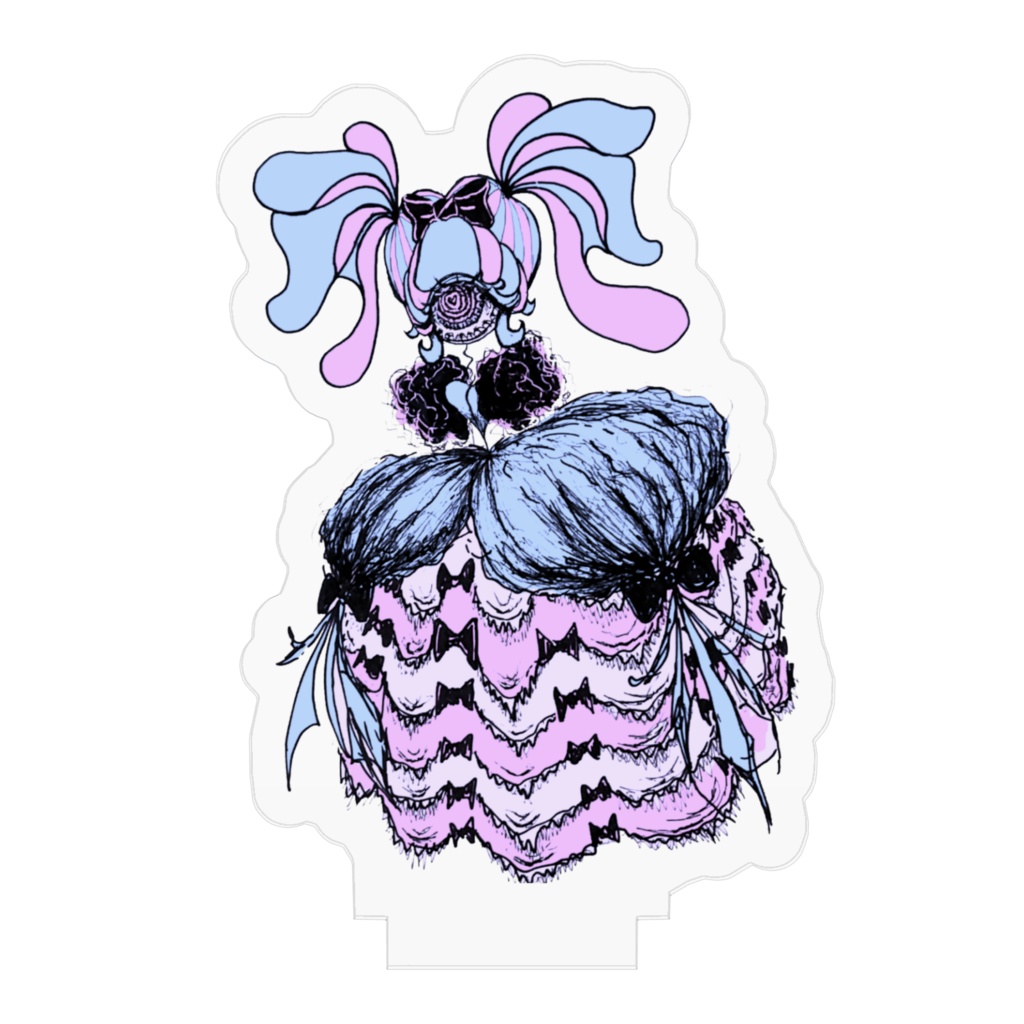 単眼ちゃん♡パステルドレス♡アクスタ