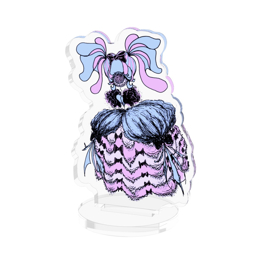 単眼ちゃん♡パステルドレス♡アクスタ