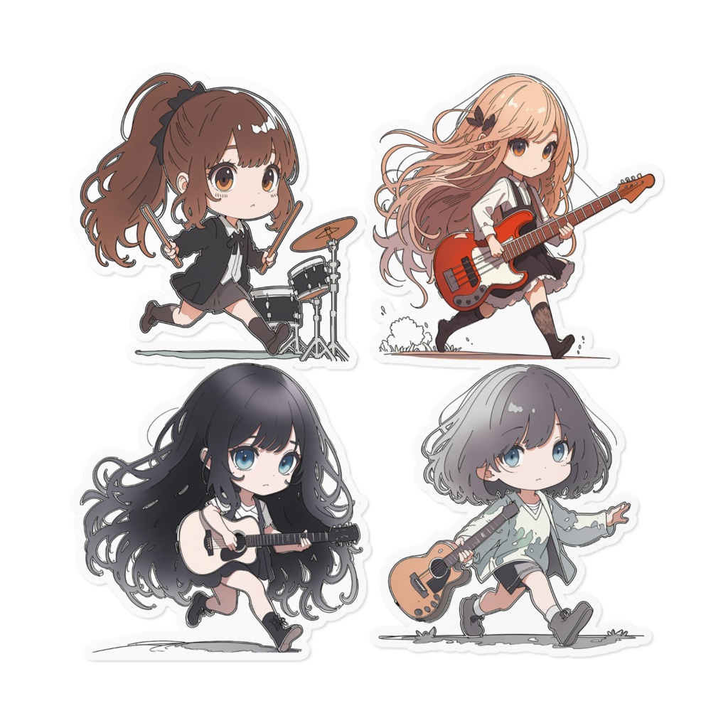 ELEMAYUステッカー（4人）