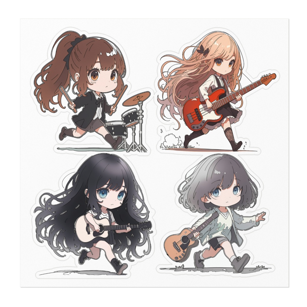 ELEMAYUステッカー(4人)