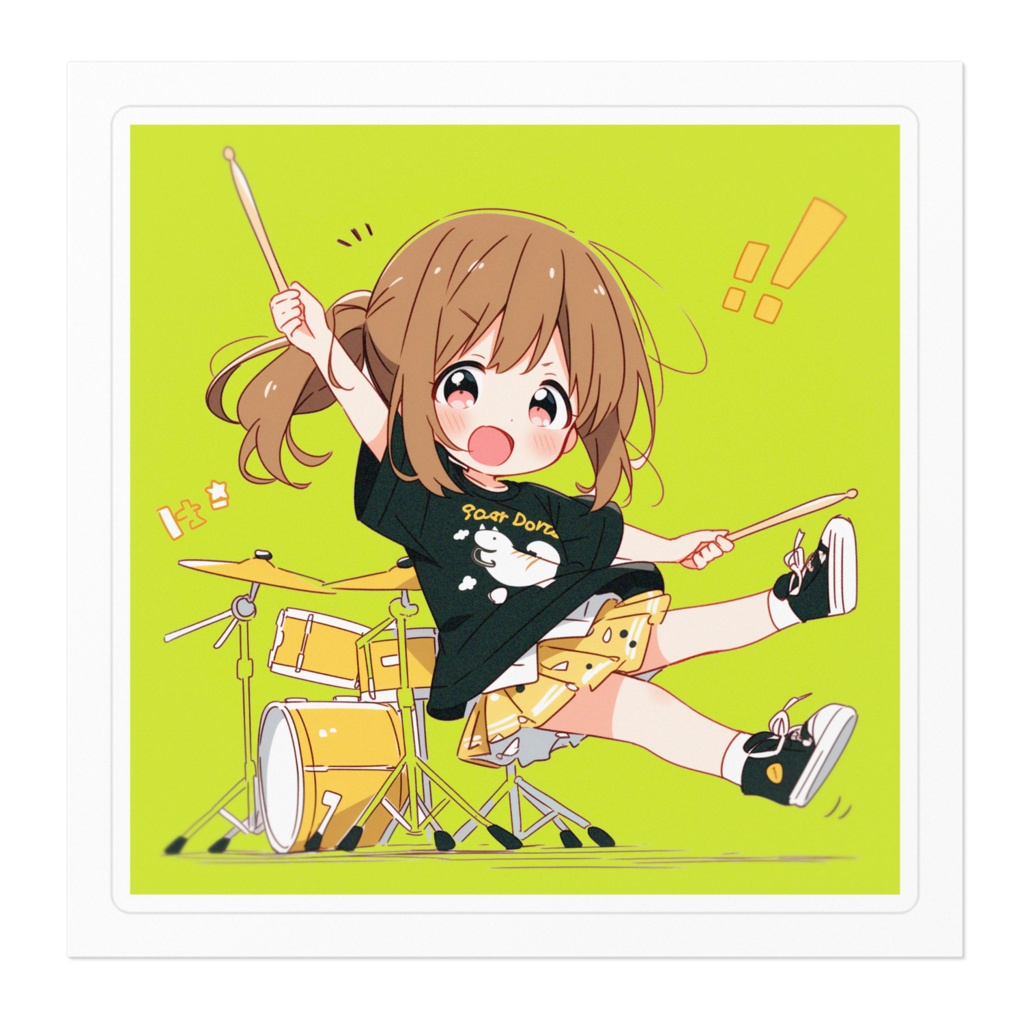 ELEMAYUステッカー(高橋えつ green)