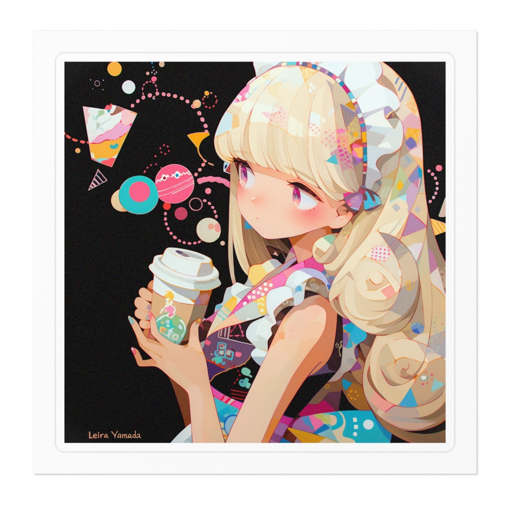 ELEMAYUステッカー(山田レイラ coffee )