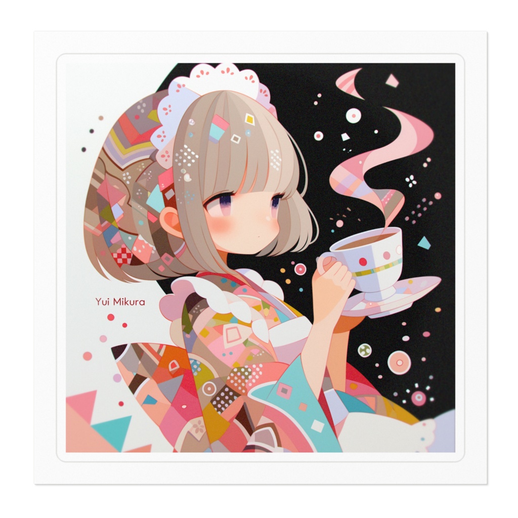 ELEMAYUステッカー(三倉唯 coffee )