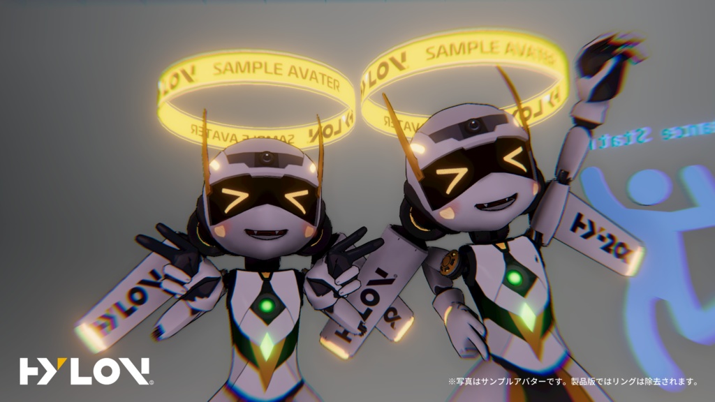 【PhysBone対応】Hylon MentalFrame Series "HY-2α" | VRChat想定 ロボ娘3Dモデル