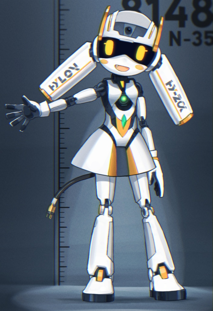 【PhysBone対応】Hylon MentalFrame Series "HY-2α" | VRChat想定 ロボ娘3Dモデル