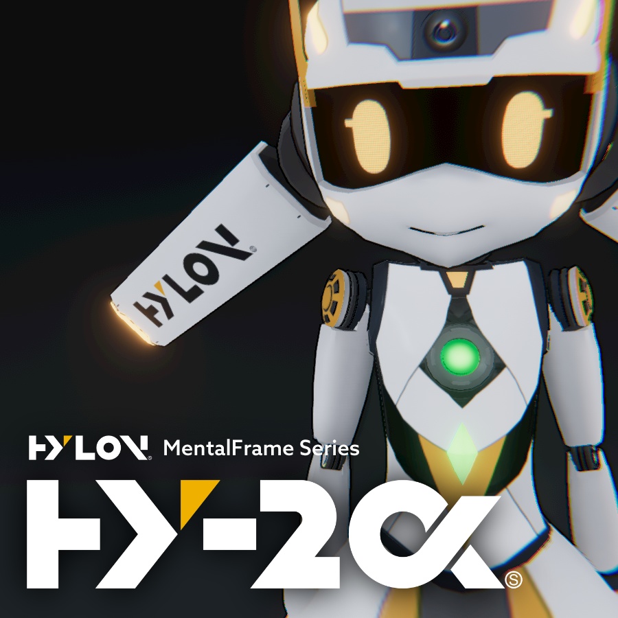 【PhysBone対応】Hylon MentalFrame Series "HY-2α" | VRChat想定 ロボ娘3Dモデル