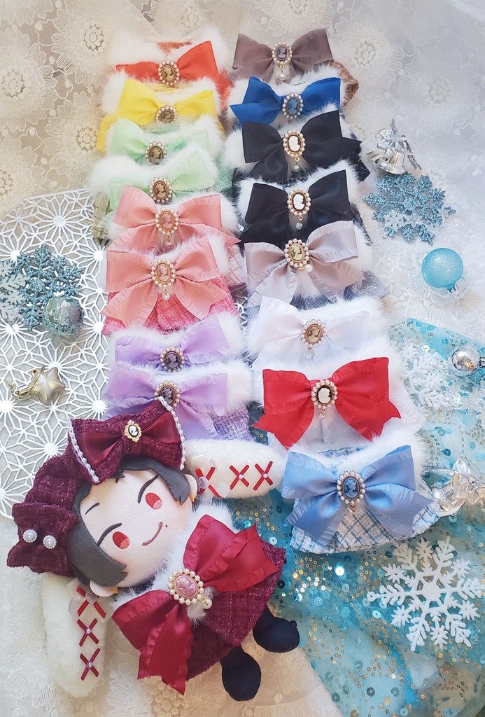 ゆきうさツイードケープ