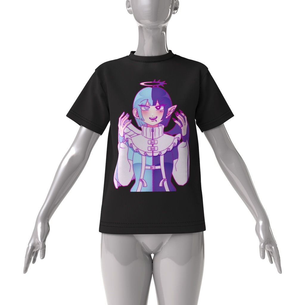 天使と悪魔Tシャツ(ビッグシルエット)