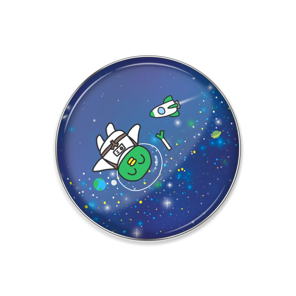 かもちゃん(宇宙)ピンバッジ