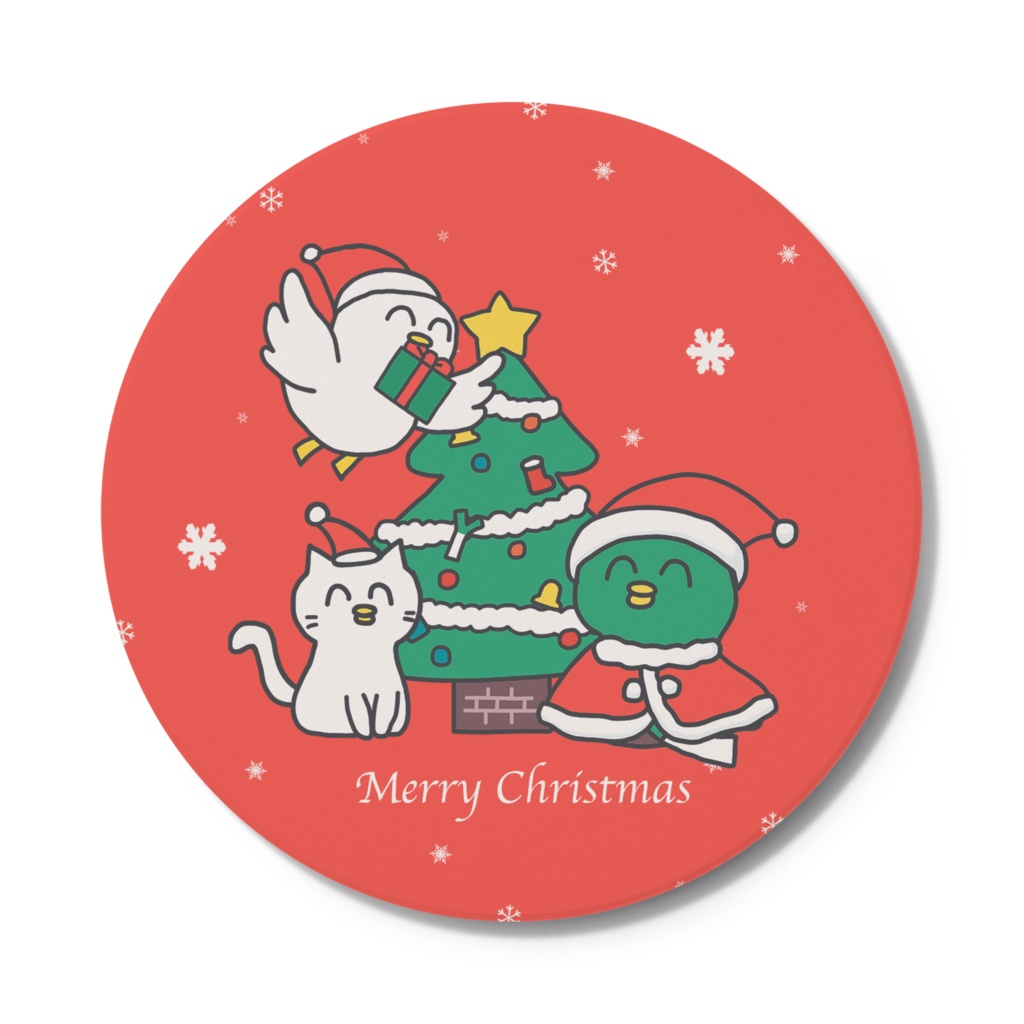 かもちゃん(クリスマス)コースター