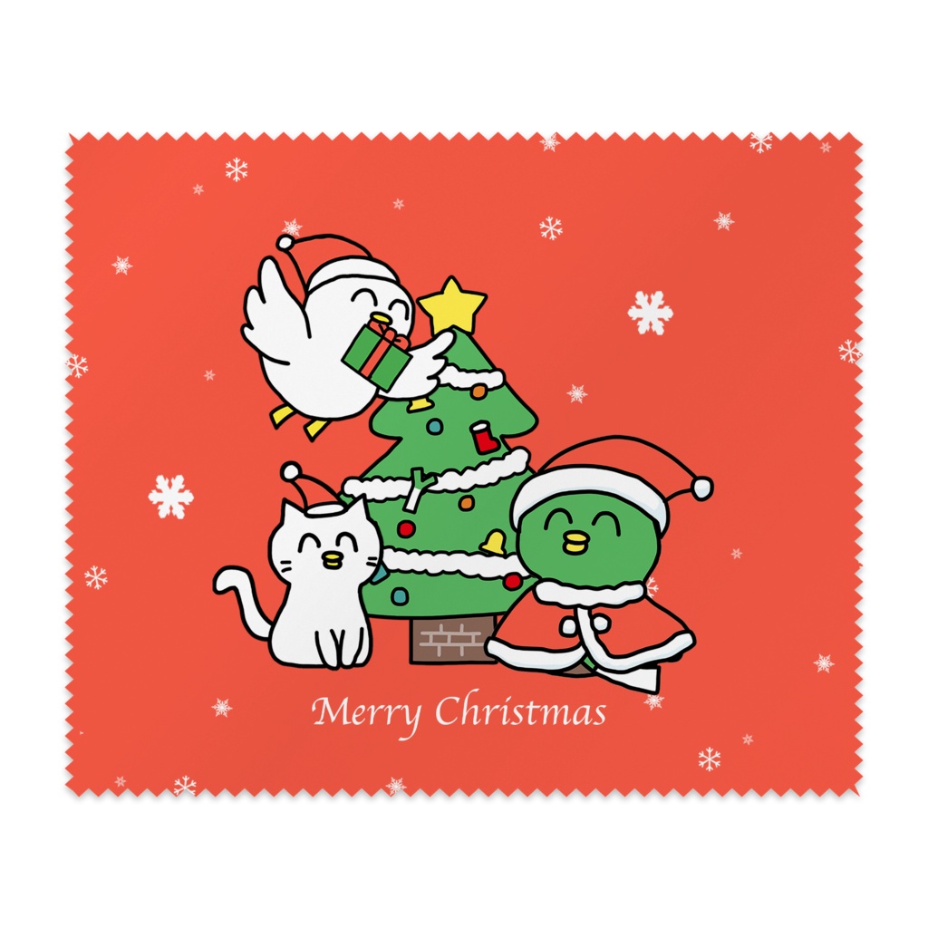 かもちゃん(クリスマス)メガネ拭き