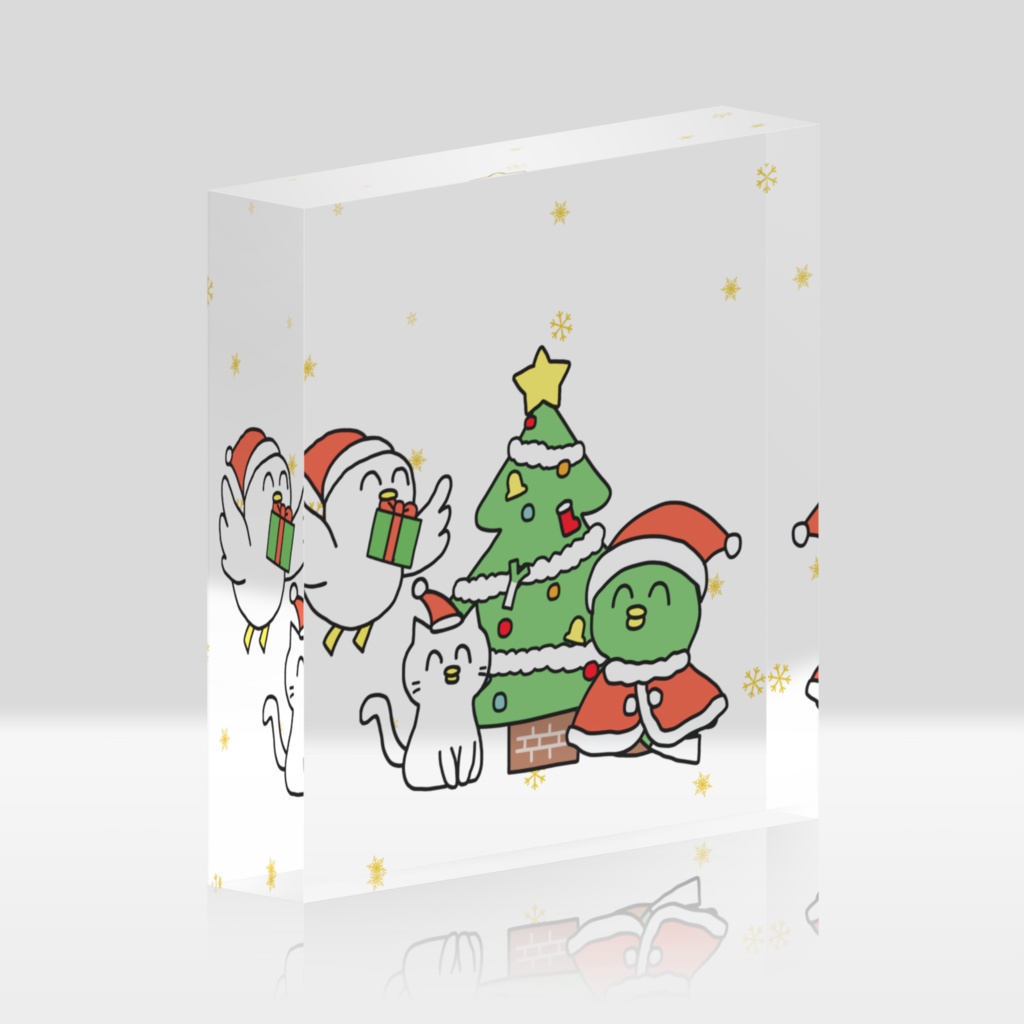 かもちゃん(クリスマス) アクリルブロック