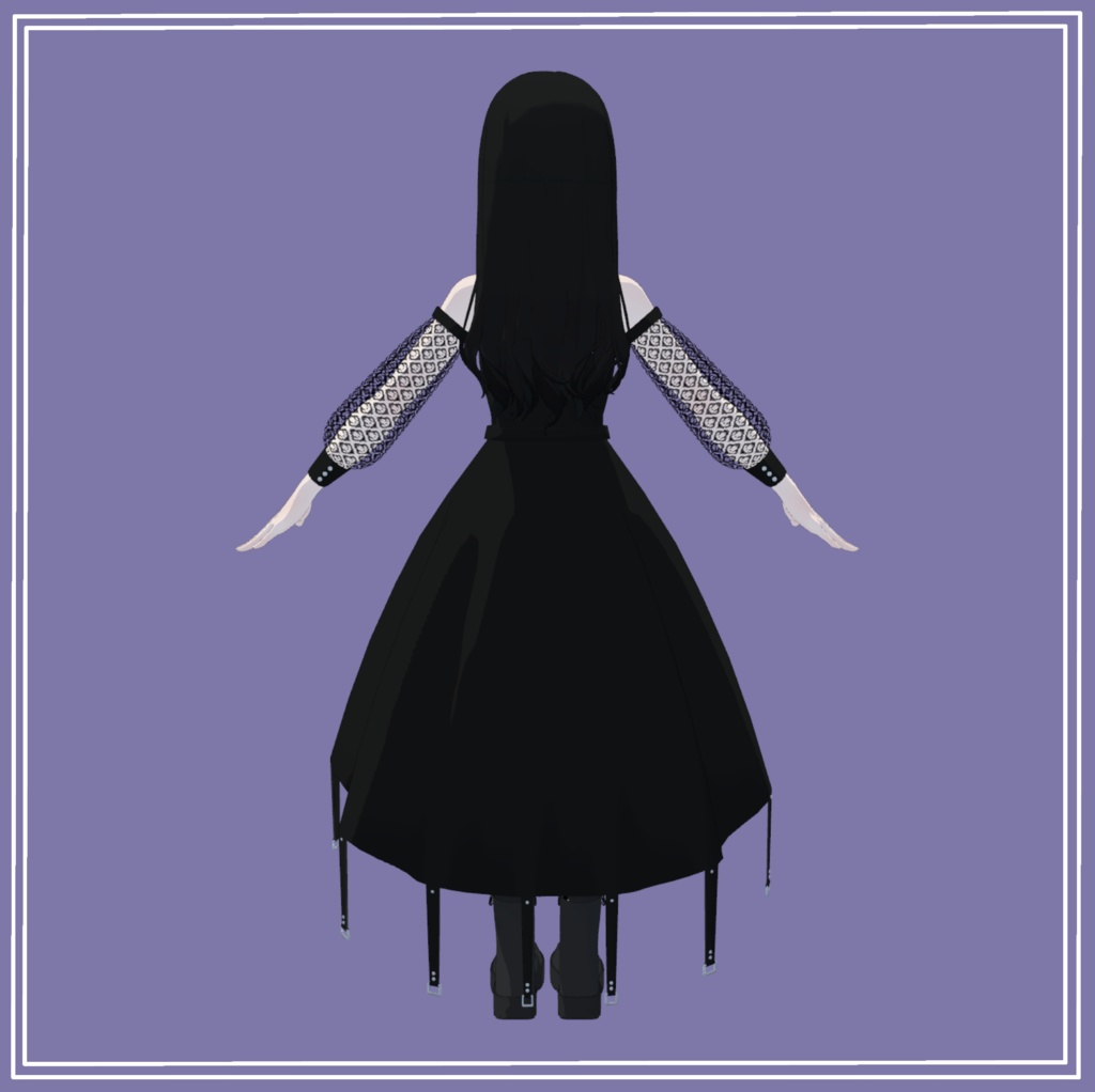 Gothic dress for Grus 【リメイク商品】