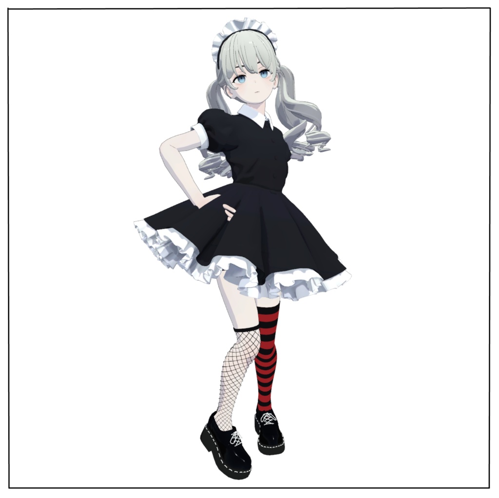 Fishnet tights & border socks for Grus