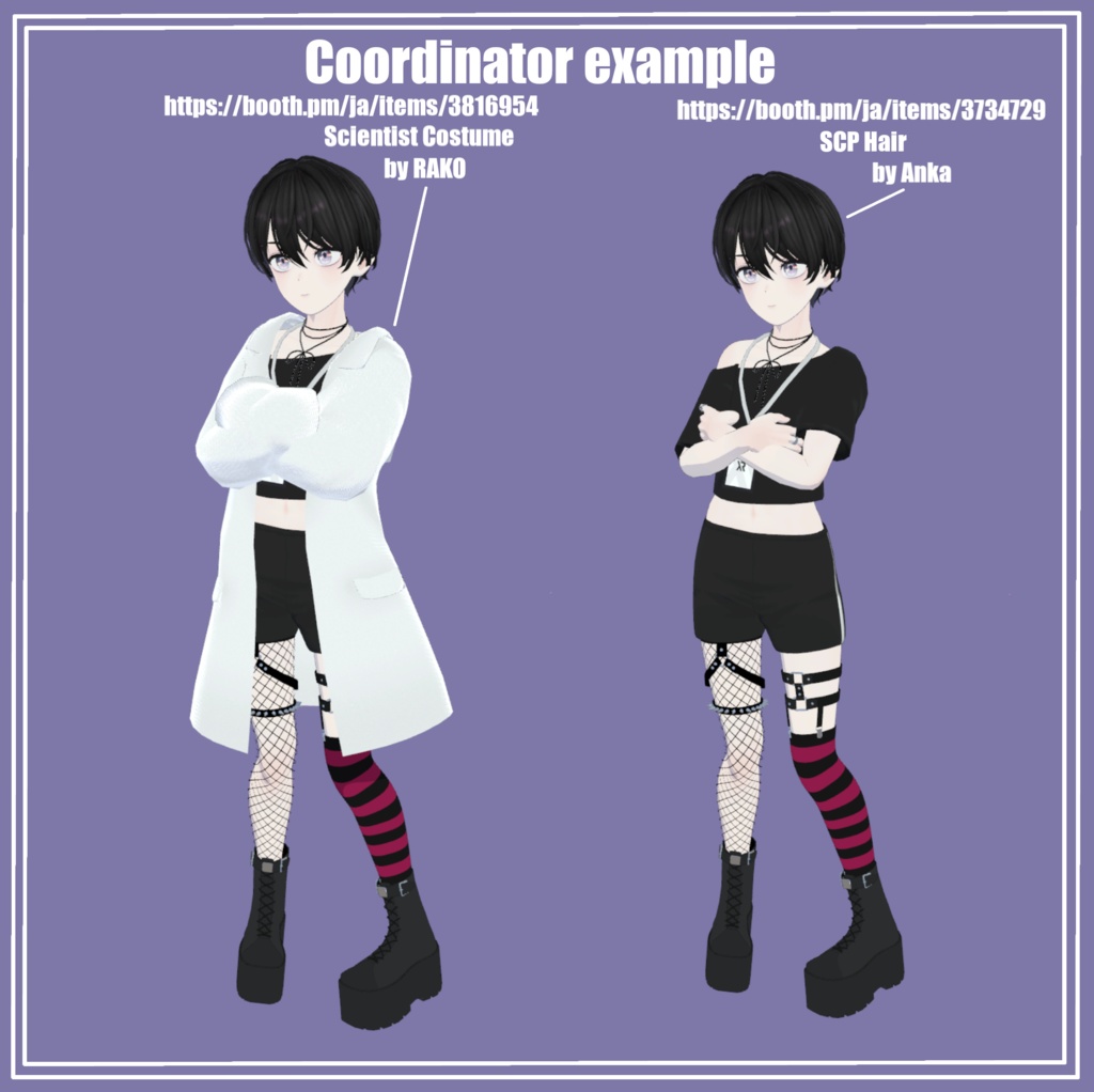 Punk boots B type for Grus