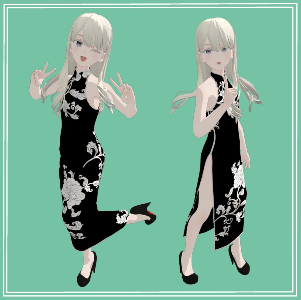 【Cloth simulation】China dress for Grus