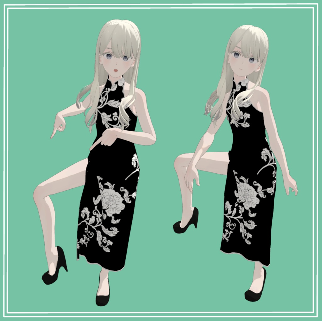 【Cloth simulation】China dress for Grus
