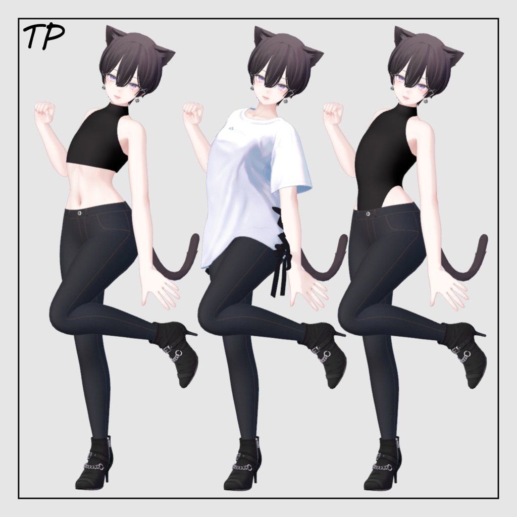 【森羅ちゃん対応】Flatinner&pants 【胸Flat用インナー】