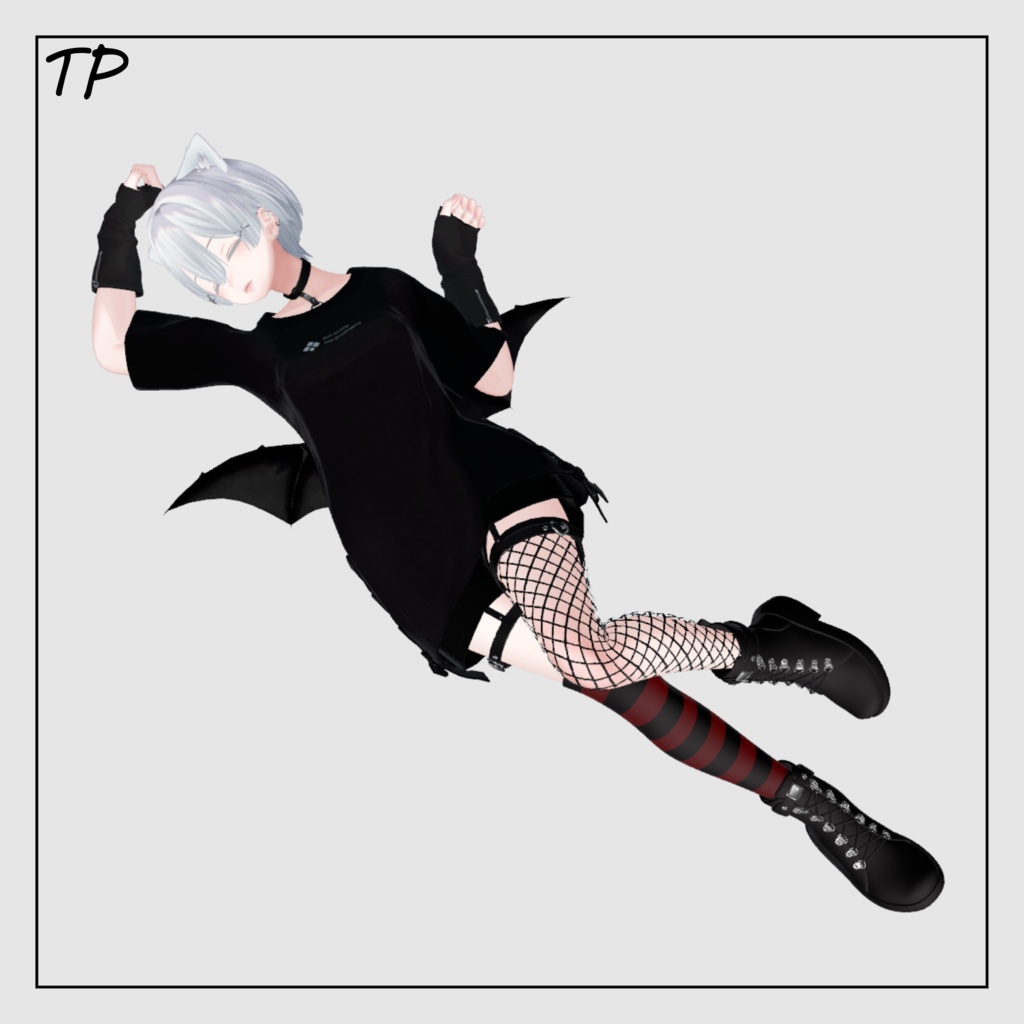 【森羅ちゃん対応】Punk boots set【ハーネス対応】