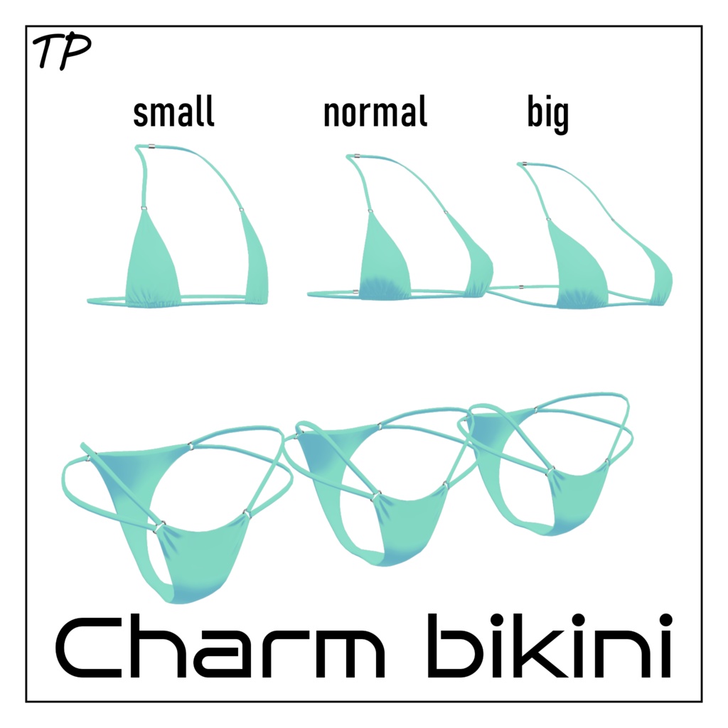 【萌ちゃん対応】Charm bikini【MPB_OK】