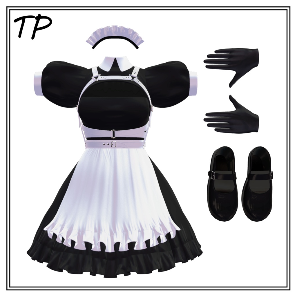 【森羅ちゃん用】Harness Maid 【胸 big small 対応】