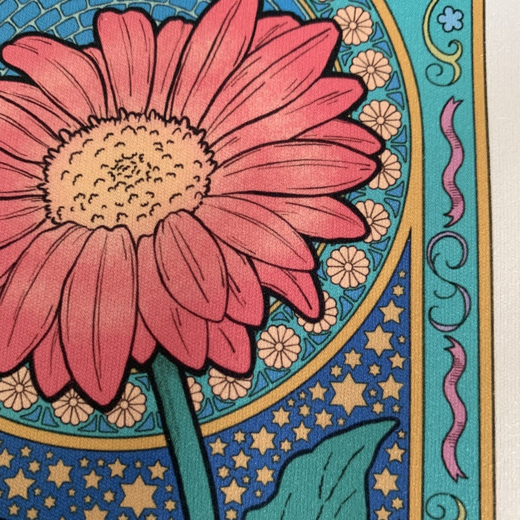 メガネ拭き-マイクロファイバークロス《陽気なガーベラ》