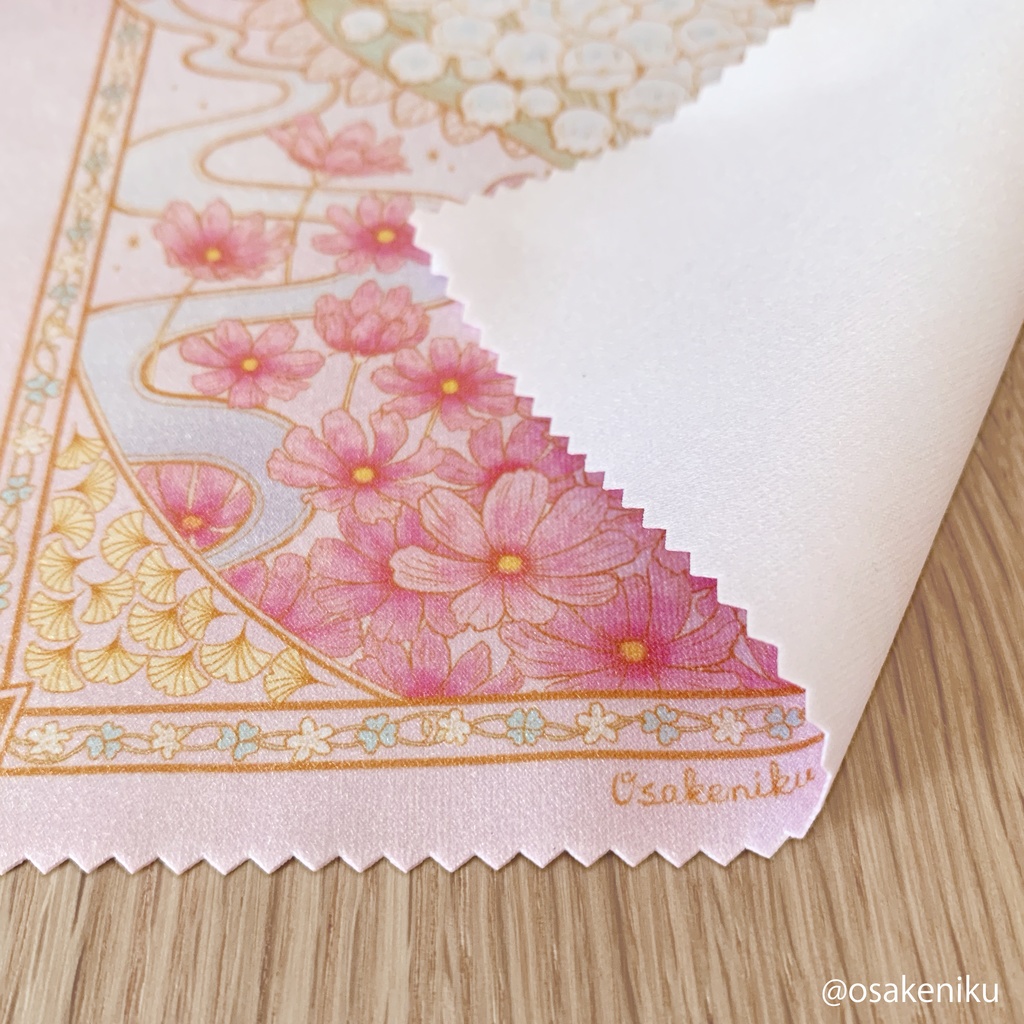 メガネ拭き-マイクロファイバークロス《光のスズラン》