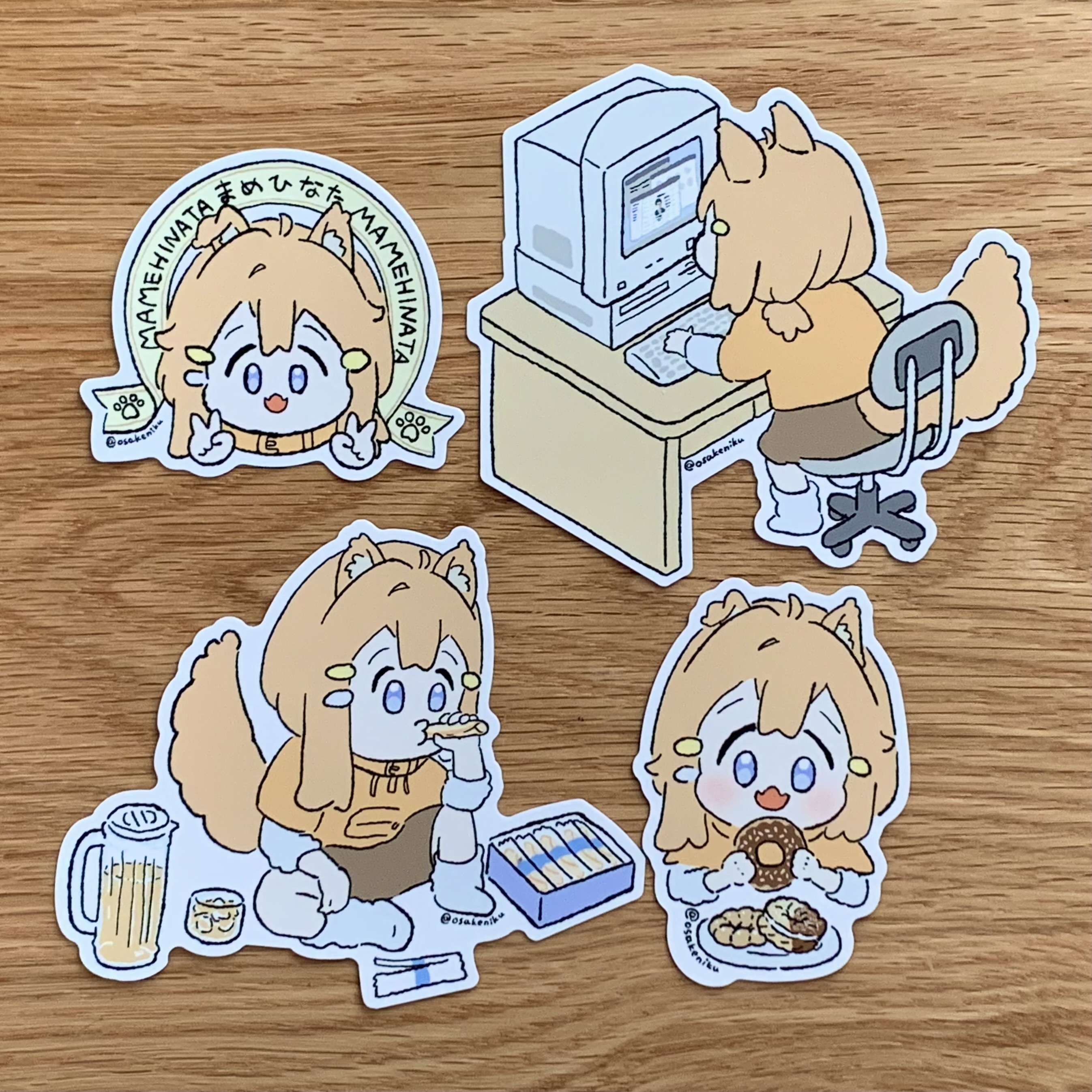 頒布終了【ステッカー】まめひなた