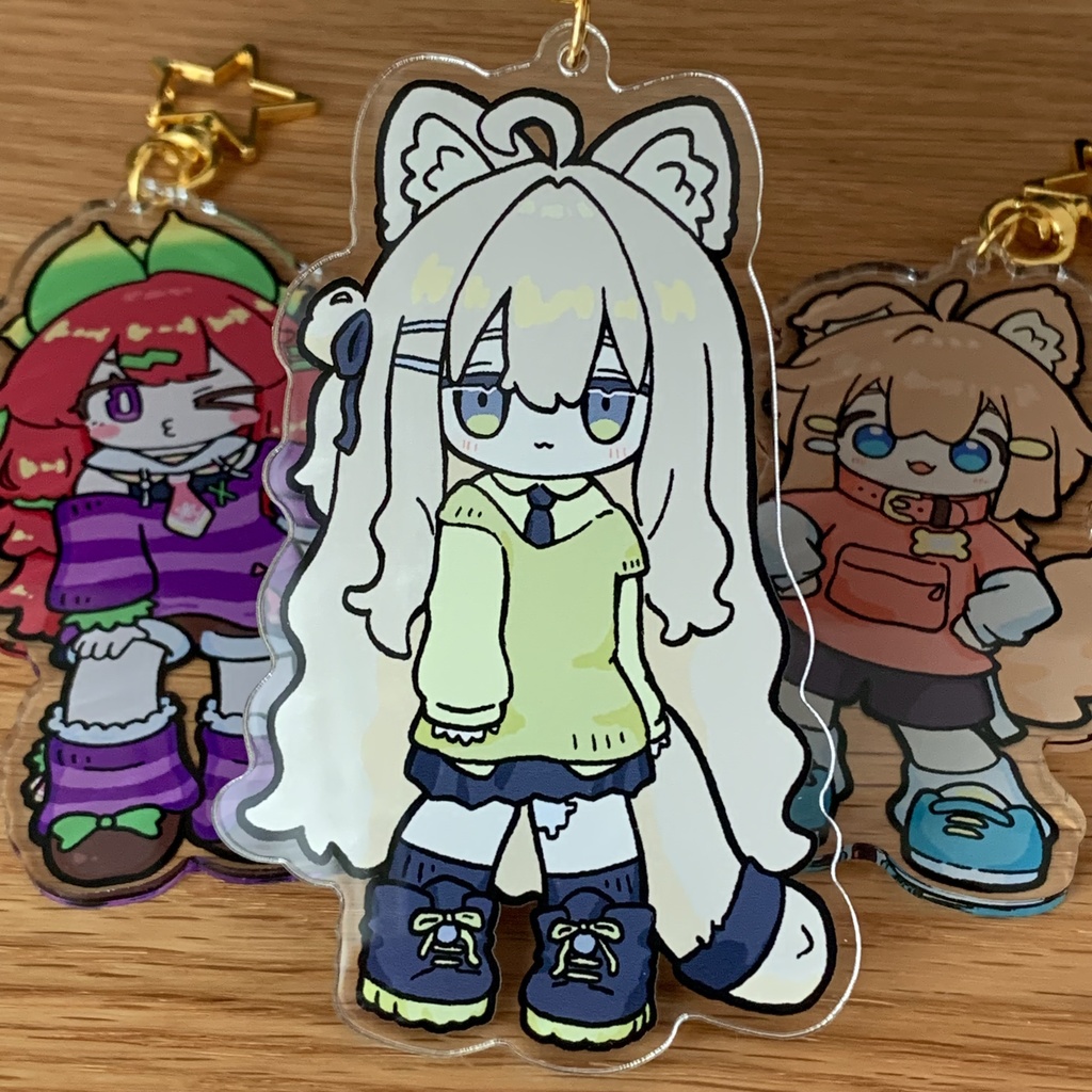 頒布終了【両面アクキー】まめひなた キプフェル イサナイ・ヌク