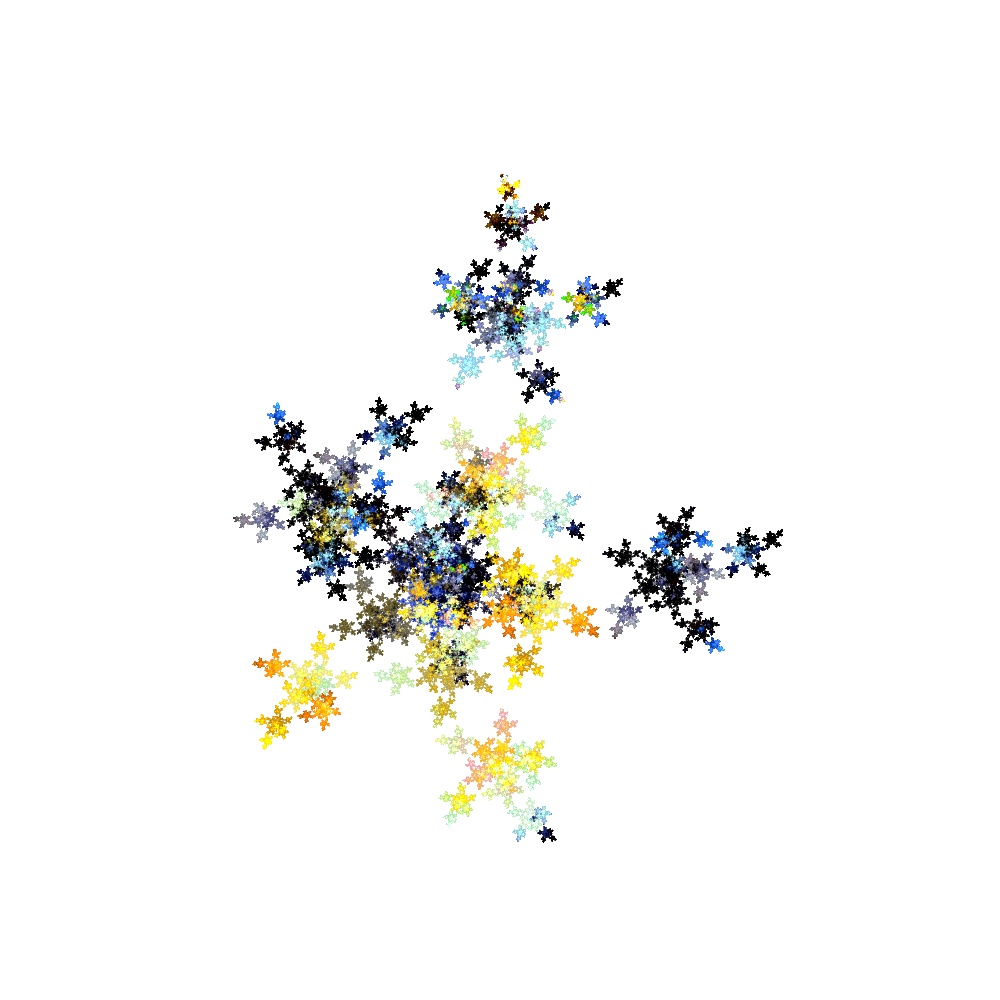 可憐なミニブーケの花・ブルー&イエローカラー・作品042番