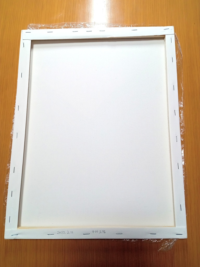 【原画】題「観客席の大観客」キャンバス アクリル画 F6サイズ 410X318mm