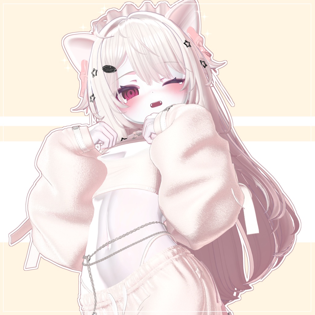 ₊⁺ ♥ Neko Frill Lace cap :: 猫フリルレースキャップ ♥ ‧₊
