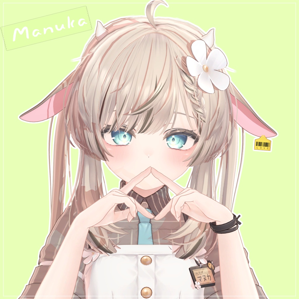 ૮ 【6 アバター対応】 Cow Ear :: 牛の耳 ა