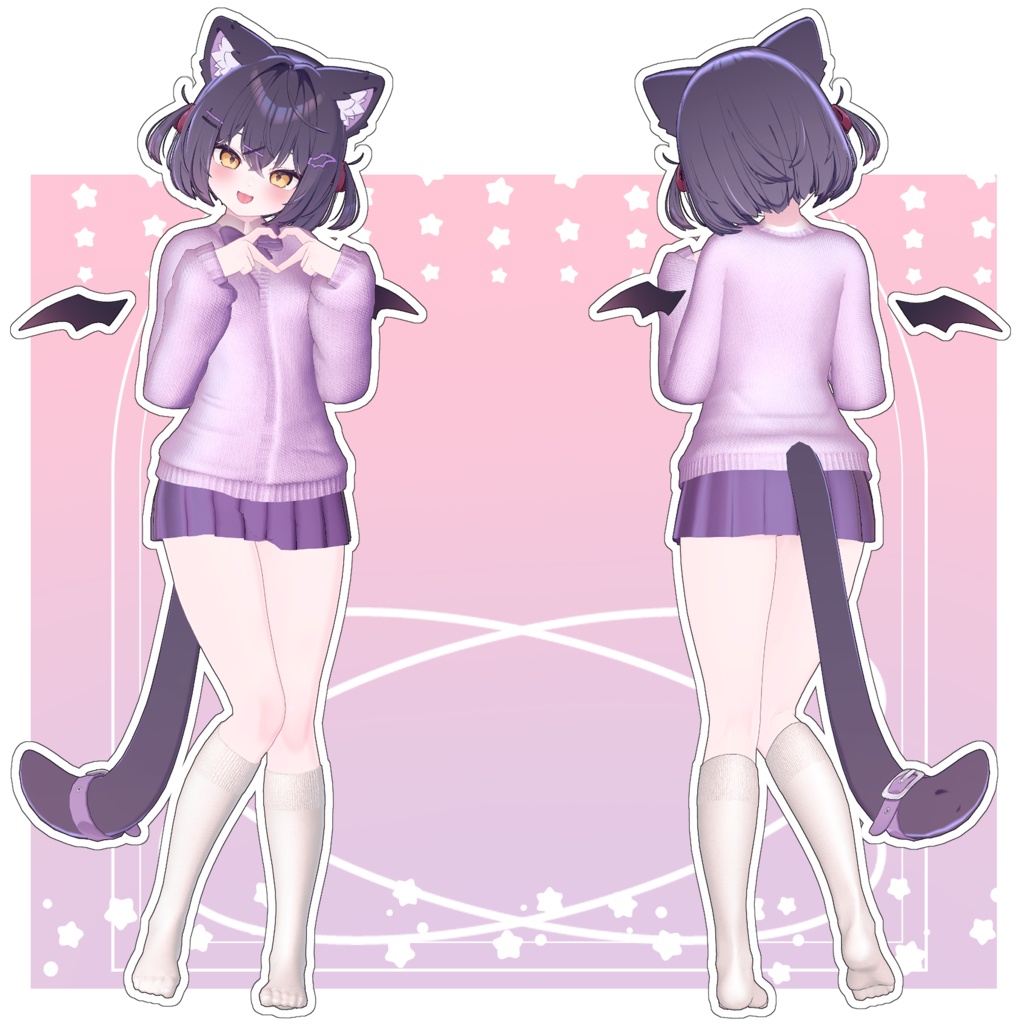 💕【9アバター対応】 Knit School Uniform 💕 【VRCHAT】