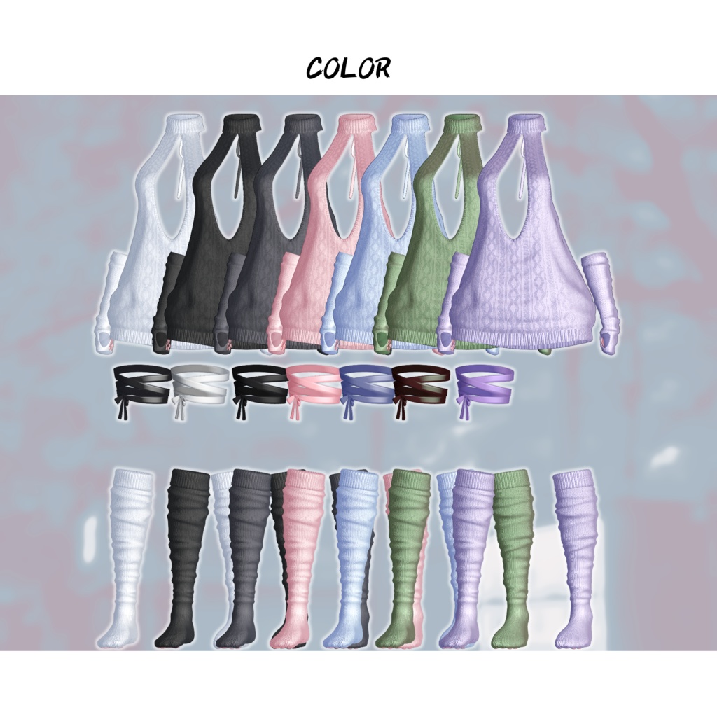 【14アバター対応】 ✨Secret Sweetie Knit✨ 【VRCHAT】