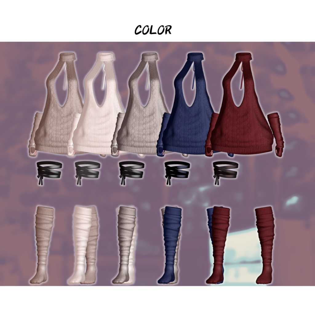 【14アバター対応】 ✨Secret Sweetie Knit✨ 【VRCHAT】