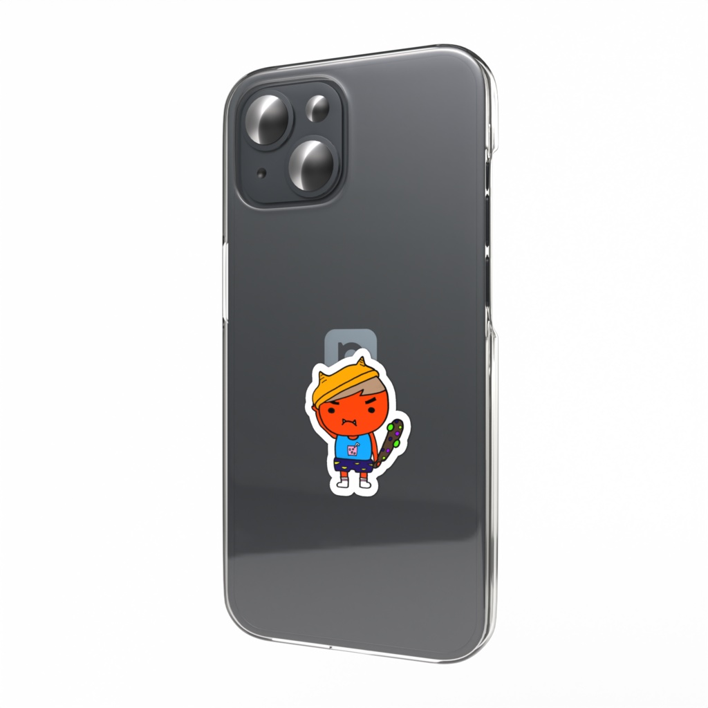 鬼 スマホステッカー